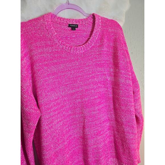 Torrid Neon Cozy Sweater XL Office Winter Ecelectic Grandpa Grandmacore Cozy - Picture 6 of 9